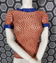 Charger l&#39;image dans la galerie, Haut polka en mesh Jean Paul Gaultier taille 36
