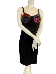 Exceptionnelle robe à perles Louis Feraud taille 42