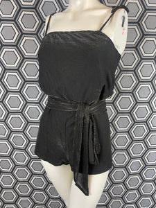 Ensemble de plage : combishort et paréo métallisé taille 38