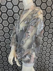 Bomber Gai Mattiolo argenté taille 38
