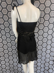 Ensemble de plage : combishort et paréo métallisé taille 38