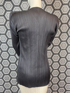 Veste gris foncé Pleats Please Issey Miyake