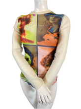 Charger l&#39;image dans la galerie, Haut mesh Jean Paul Gaultier soleil taille 38
