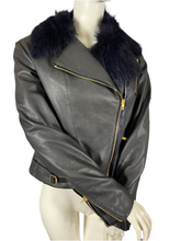 Charger l&#39;image dans la galerie, Blouson en cuir Paul Smith taille 36
