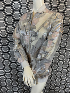 Bomber Gai Mattiolo argenté taille 38