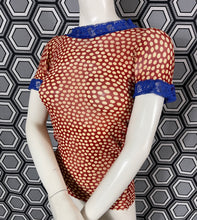 Charger l&#39;image dans la galerie, Haut polka en mesh Jean Paul Gaultier taille 36
