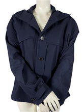 Charger l'image dans la galerie, Veste bleu marine à capuche Yohji Yamamoto taille 38
