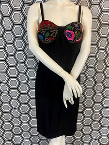 Exceptionnelle robe à perles Louis Feraud taille 42