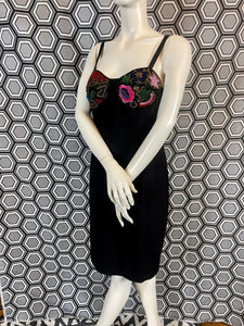 Exceptionnelle robe à perles Louis Feraud taille 42