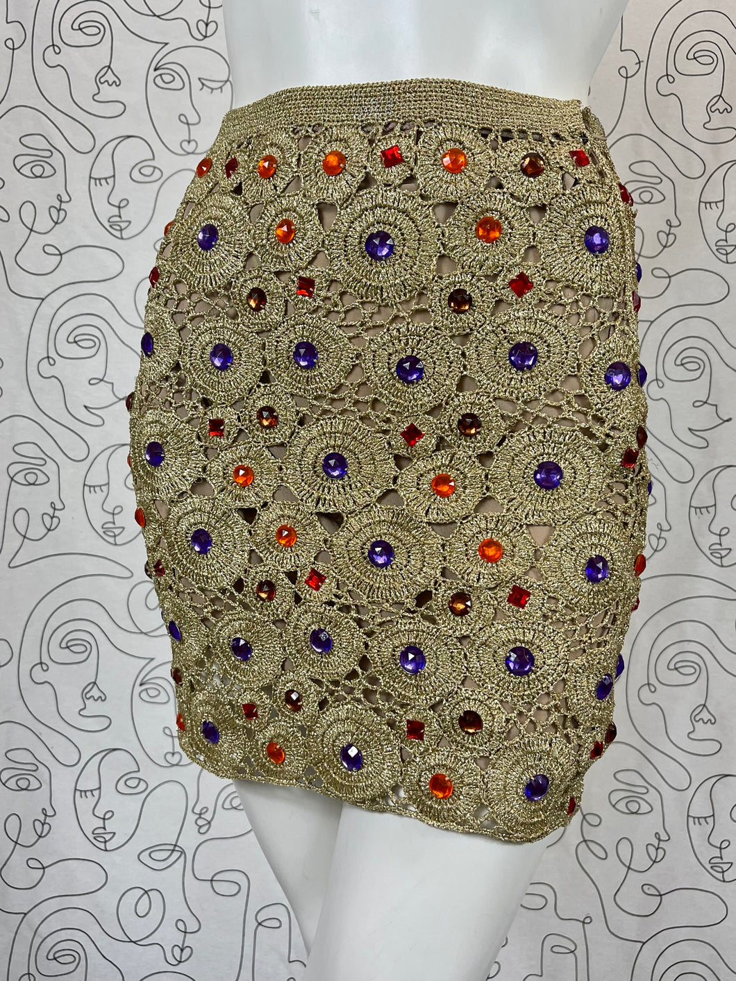 Jupe dorée Quatro Moscas taille 36