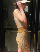 Charger l&#39;image dans la galerie, Jupe dorée Quatro Moscas taille 36
