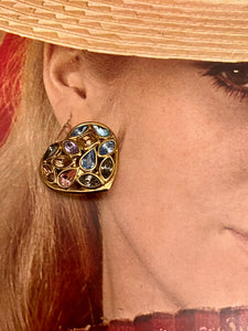 Boucles cœur vintage Yves Saint Laurent