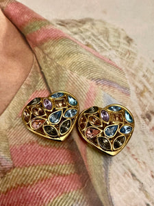 Boucles cœur vintage Yves Saint Laurent