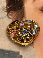 Charger l&#39;image dans la galerie, Boucles cœur vintage Yves Saint Laurent
