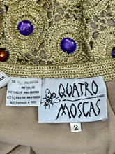 Charger l&#39;image dans la galerie, Jupe dorée Quatro Moscas taille 36
