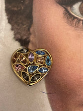 Charger l&#39;image dans la galerie, Boucles cœur vintage Yves Saint Laurent
