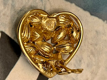 Charger l&#39;image dans la galerie, Boucles cœur vintage Yves Saint Laurent
