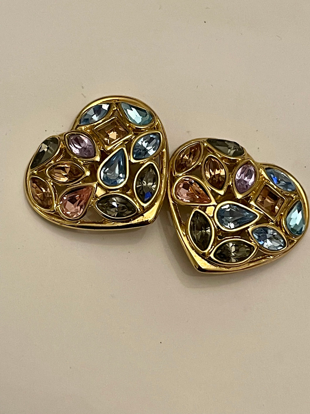 Boucles cœur vintage Yves Saint Laurent
