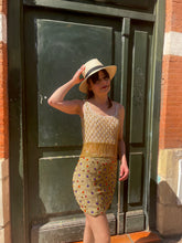 Charger l&#39;image dans la galerie, Jupe dorée Quatro Moscas taille 36
