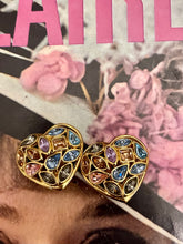 Charger l&#39;image dans la galerie, Boucles cœur vintage Yves Saint Laurent
