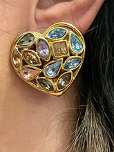 Charger l&#39;image dans la galerie, Boucles cœur vintage Yves Saint Laurent
