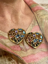 Charger l&#39;image dans la galerie, Boucles cœur vintage Yves Saint Laurent
